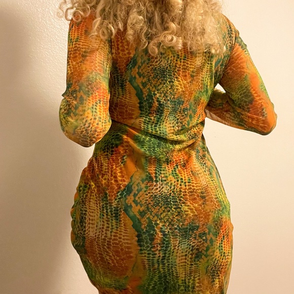Snake Print Dress - Picture 2 of 4